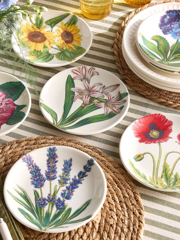 Portmeirion Set of 6 Multi Botanic Garden Bloom Side Plate - Image 2 of 3 Portmeirion Set of 6 Multi Botanic Garden Bloom Side Plate - Image 2 of 3
