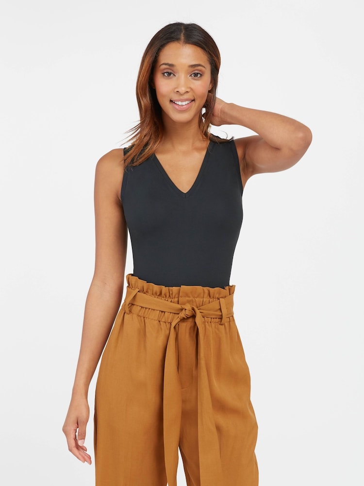 SPANX® Black Suit Yourself V-Neck Tank Smoothing Bodysuit - Image 3 of 3