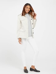 SPANX® White Clean Denim Ankle Length Skinny Jeans - Image 1 of 4