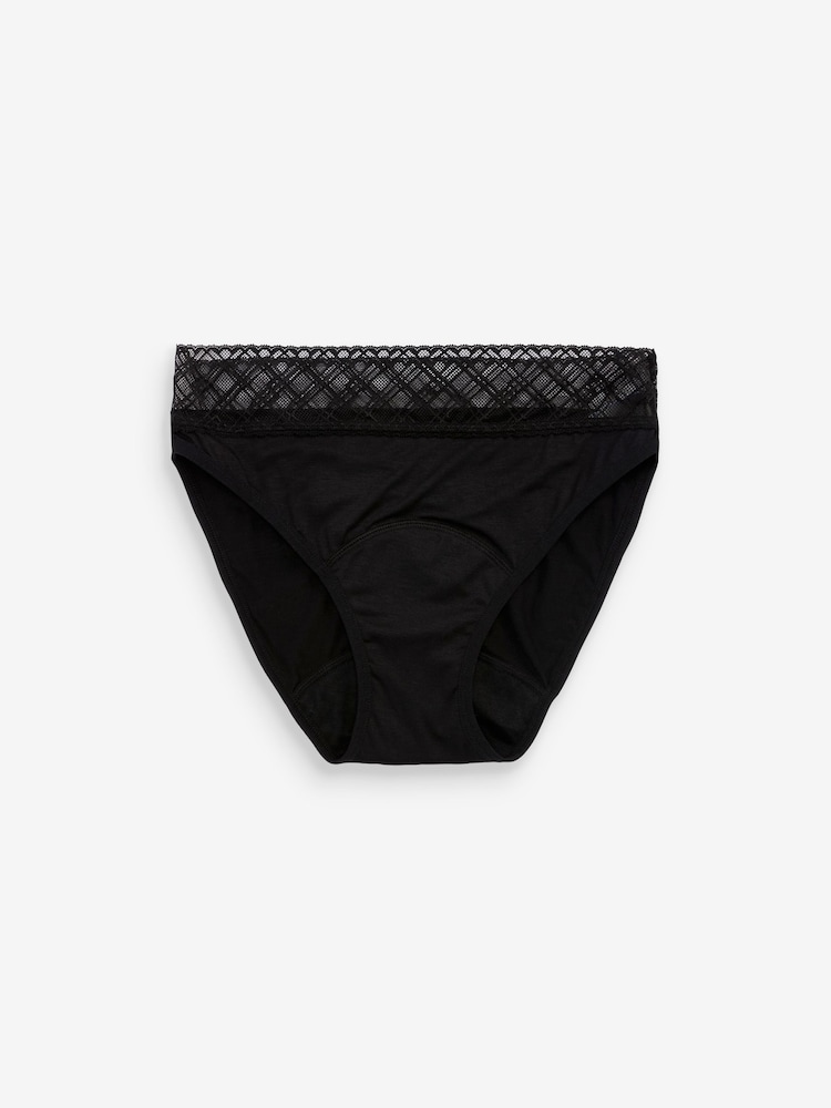 Negro - Pack de 2 braguitas menstruales de flujo medio - Imagen 11 de 11