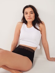 Black Full Brief Medium Flow Period Knickers 2 Pack - Image 5 of 10