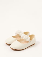Monsoon Natural Corsage Shimmer Walker Shoes - Image 1 of 2