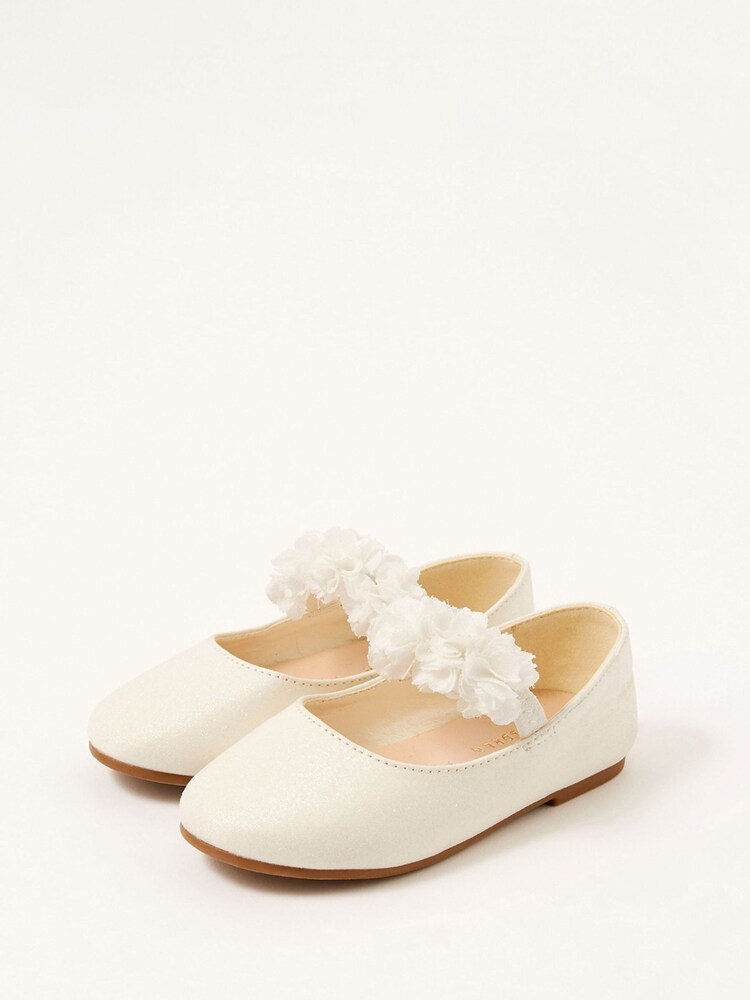 Monsoon Natural Corsage Shimmer Walker Shoes - Image 1 of 2