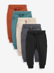 Oranžna/modra/črna - Joggers 5 Pack (3mths-7yrs) - Slika 1 iz 8