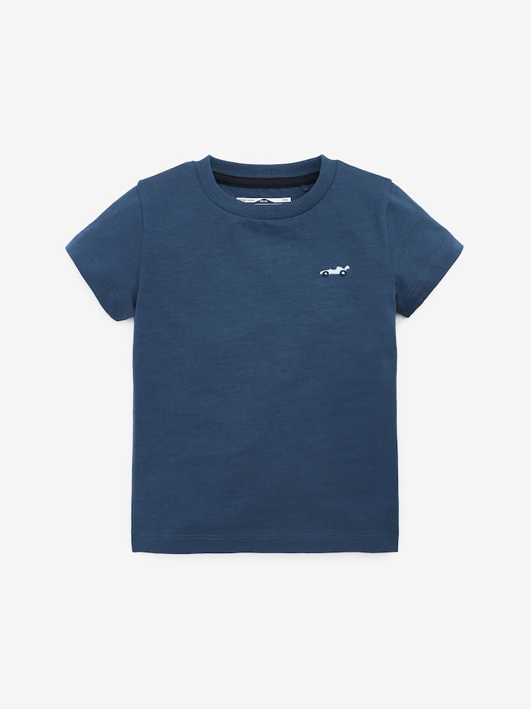 Blue - Short Sleeve T-Shirts 5 Pack (3mths-7yrs) - Image 2 of 8 Blue - Short Sleeve T-Shirts 5 Pack (3mths-7yrs) - Image 2 of 8