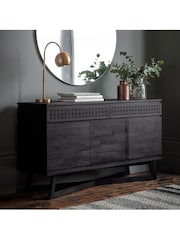 Gallery Home Black Norfolk Black 3 Door 2 Drawer Sideboard - Image 1 of 2