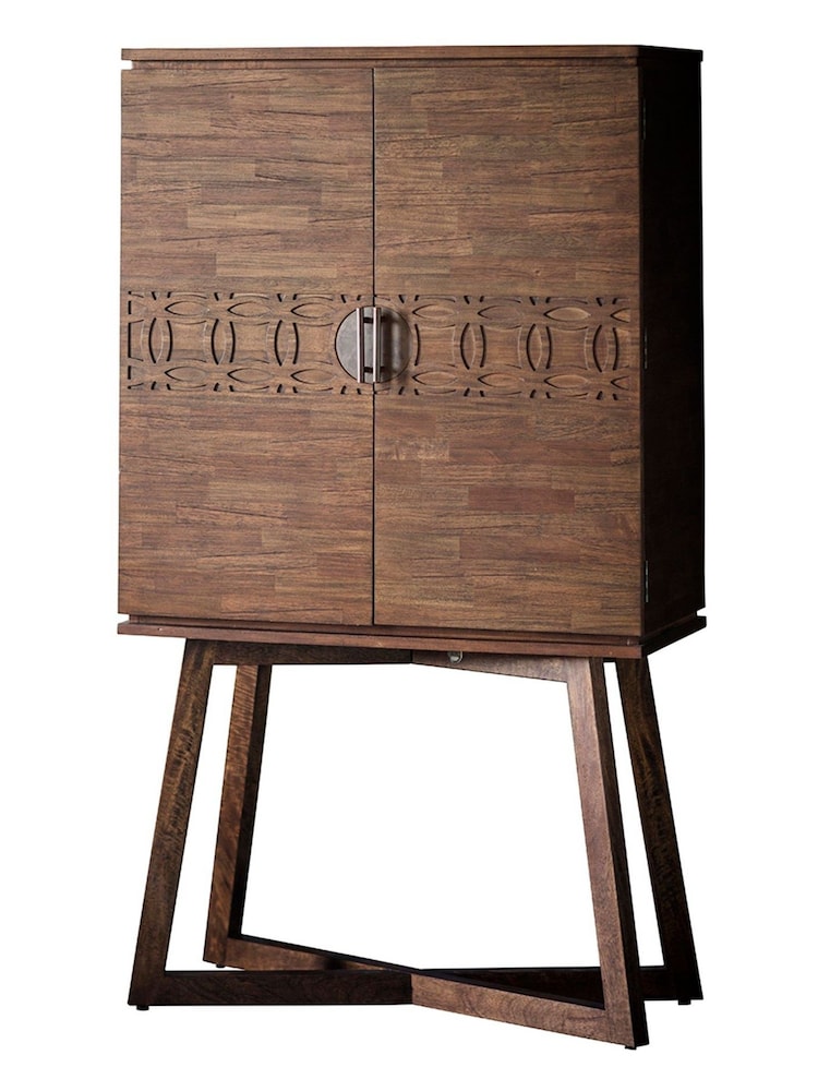 Gallery Home Brown Norfolk Brown Drinks Cabinet - Image 3 of 3