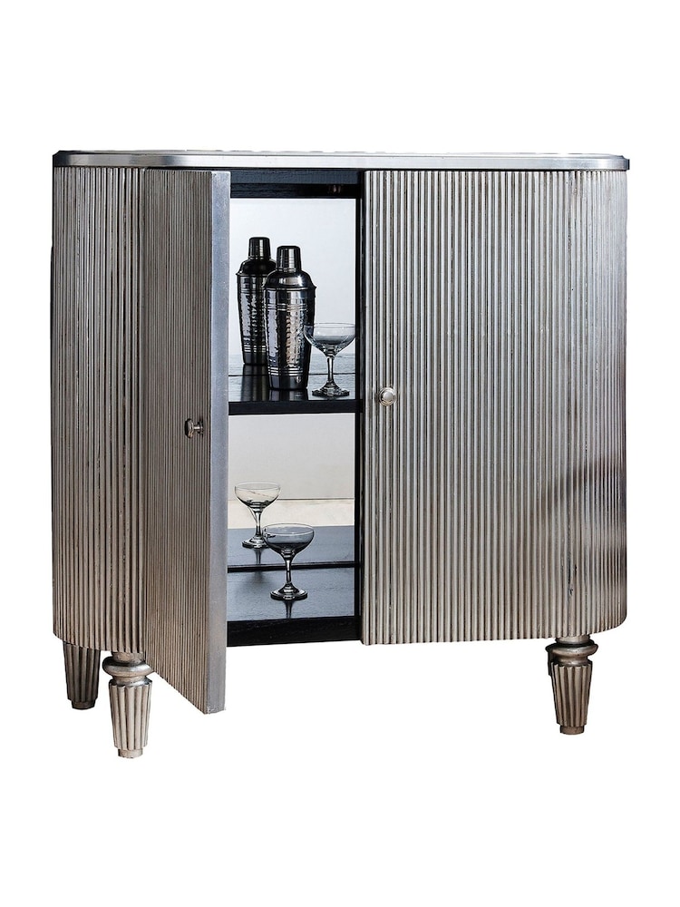 Gallery Home Silver Ohio Drinks Cabinet - Image 2 of 3