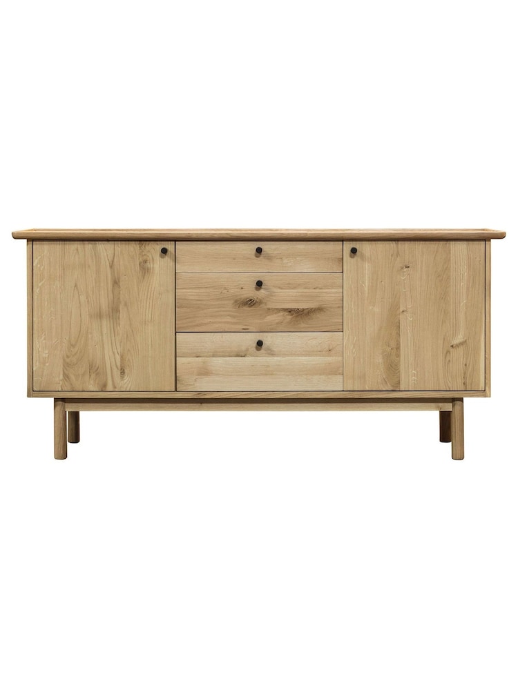 Gallery Home Natural Columbia 2 Door 3 Drawer Sideboard - Image 3 of 3