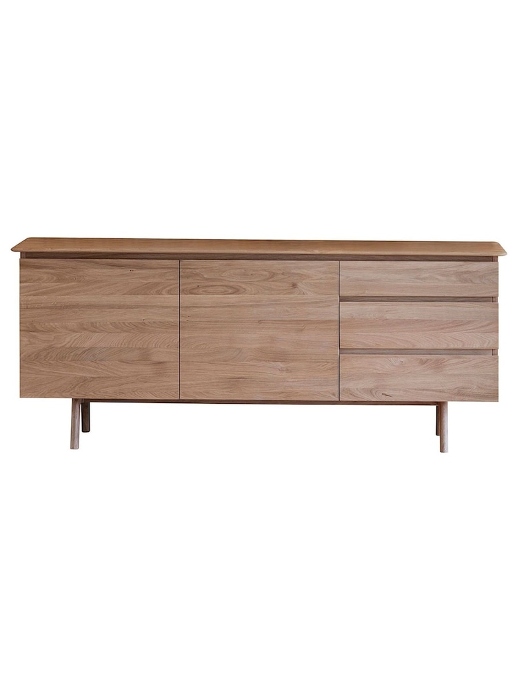 Gallery Home Natural York 2 Door 3 Drawer Sideboard - Image 3 of 3