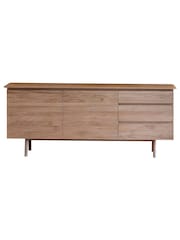 Gallery Home Natural York 2 Door 3 Drawer Sideboard - Image 4 of 4