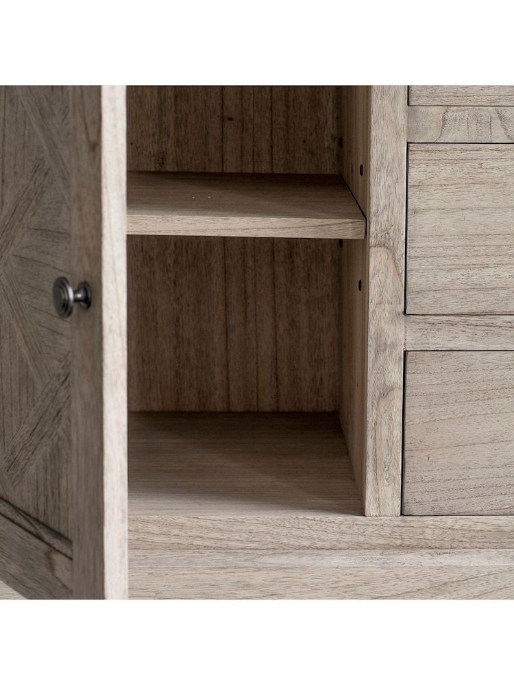 Gallery Home Natural Missouri 2 Door 3 Drawer Sideboard - Image 2 of 3
