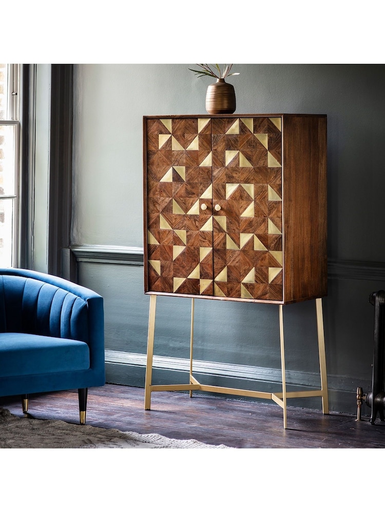 Gallery Home Brown Buffalo Drinks Cabinet - Image 1 of 3