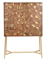 Gallery Home Brown Buffalo Drinks Cabinet - Image 3 of 3