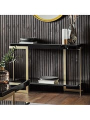 Gallery Home Black Irwin Console Table - Image 1 of 3