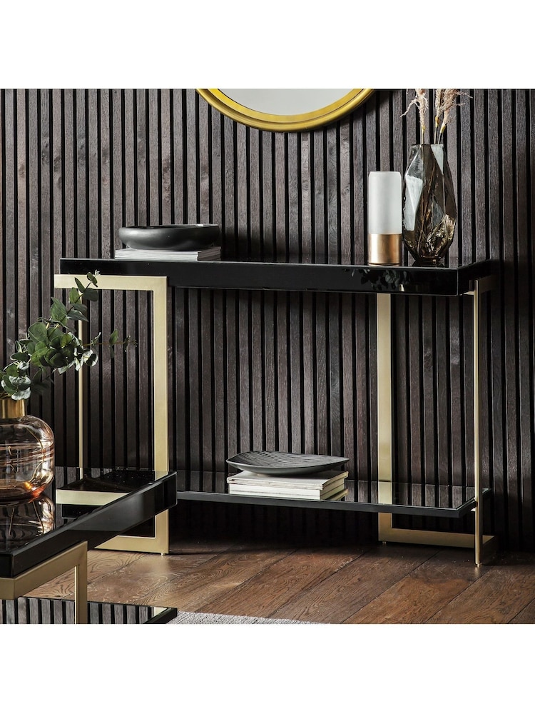 Gallery Home Black Irwin Console Table - Image 1 of 3