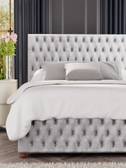 Laurence Llewelyn-Bowen Silver Seren End Lift Ottoman Storage Bed - Image 4 of 5