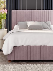 Laurence Llewelyn-Bowen Blush Pink Estella End Lift Ottoman Storage Bed - Image 4 of 5