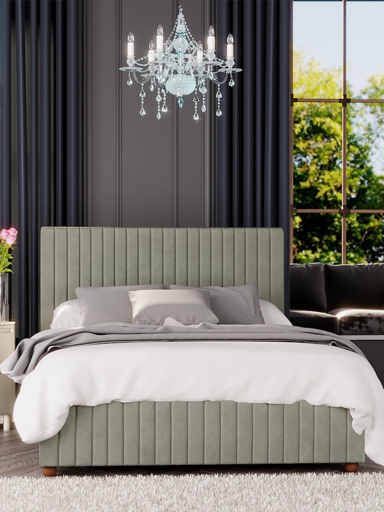 Laurence Llewelyn-Bowen Duck Egg Blue Estella End Lift Ottoman Storage Bed - Image 1 of 5
