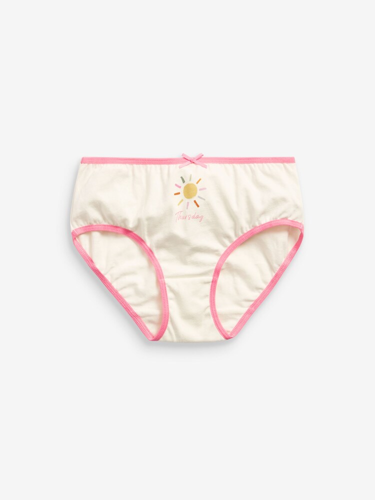 Ecru/Pastel Days of the Week 7 Pack Briefs (1.5-16yrs) - Image 5 of 10