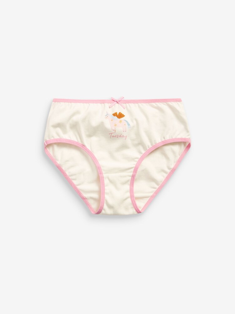 Ecru/Pastel Days of the Week 7 Pack Briefs (1.5-16yrs) - Image 6 of 10