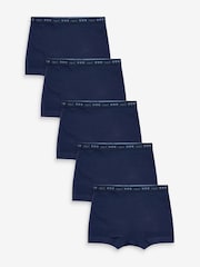 Marineblau/blau - Kurze Slips im 5er-Pack (2—16 Jahre) - Bild 1 von 6