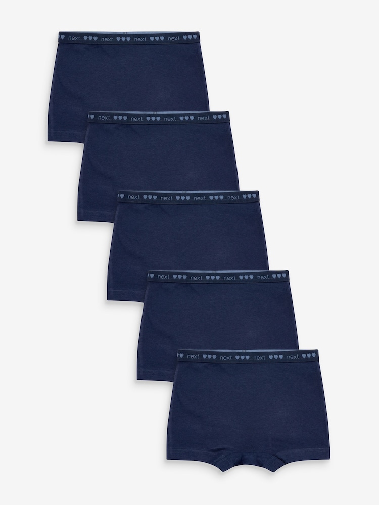Marineblau/blau - Kurze Slips im 5er-Pack (2—16 Jahre) - Bild 1 von 6