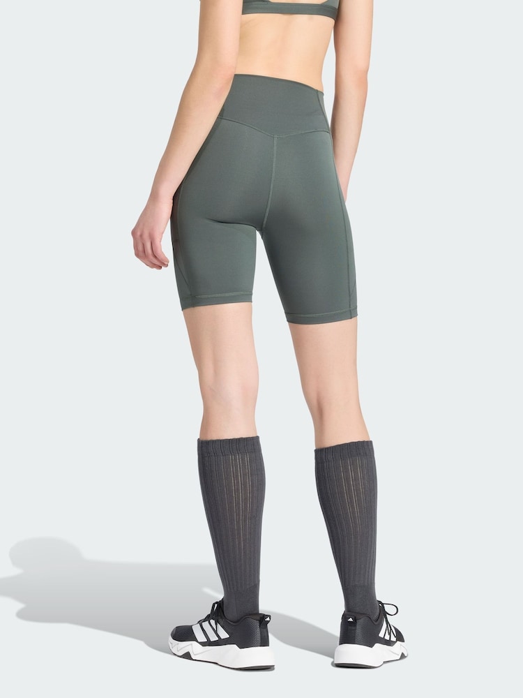 adidas Optimé Essentials Stash Pocket 7-Inch Short Leggings - תמונה 2 מתוך 5 adidas Optimé Essentials Stash Pocket 7-Inch Short Leggings - תמונה 2 מתוך 5