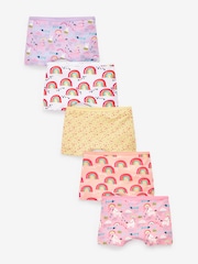 Pink/Orange/Lilac Character Shorts 5 Pack (2-16yrs) - Image 1 of 8