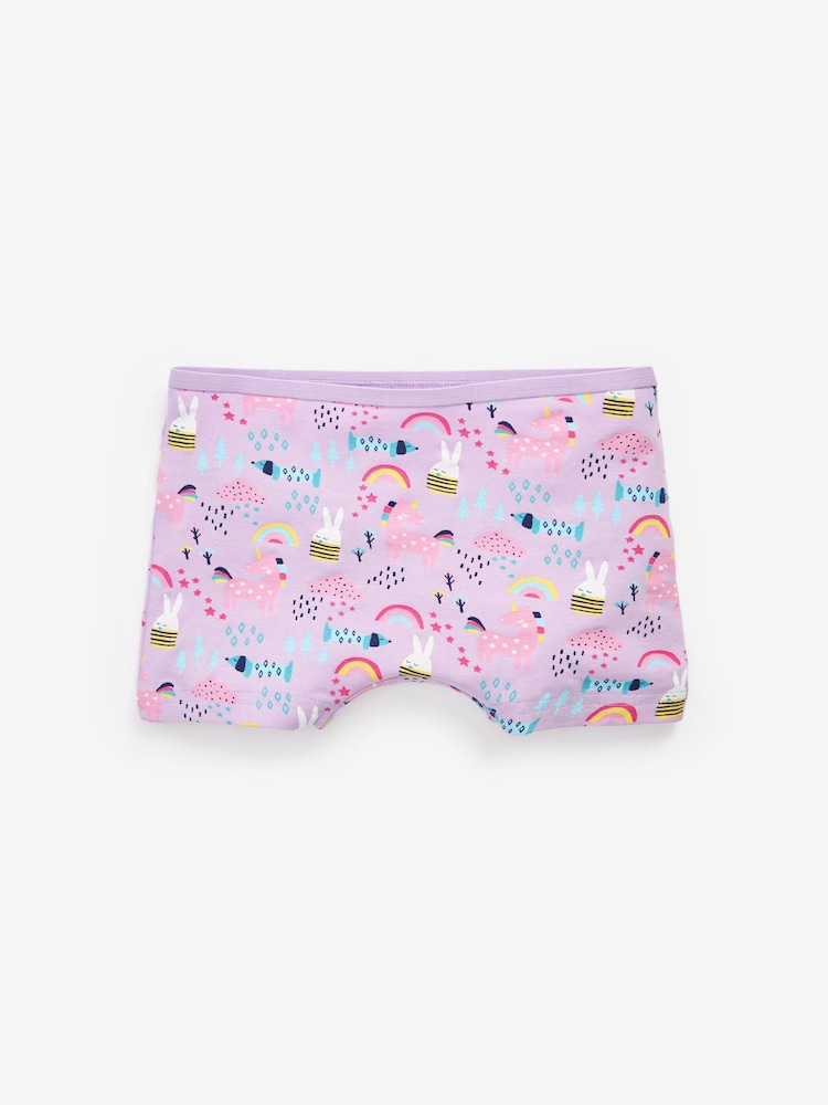 Pink/Orange/Lilac Character Shorts 5 Pack (2-16yrs) - Image 2 of 8