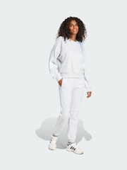 adidas Grey Essentials 3-Stripes French Terry Cuffed Joggers - Image 1 of 5