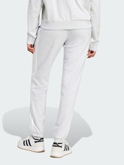 adidas Grey Essentials 3-Stripes French Terry Cuffed Joggers - Image 3 of 5