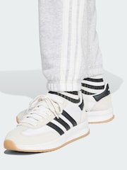 adidas Grey Essentials 3-Stripes French Terry Cuffed Joggers - Image 4 of 5