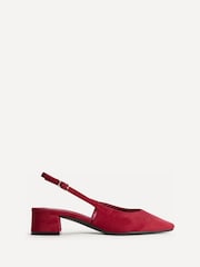 Linzi Red Aire Slingback Court Heels - Image 2 of 5