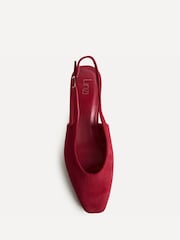 Linzi Red Aire Slingback Court Heels - Image 4 of 5