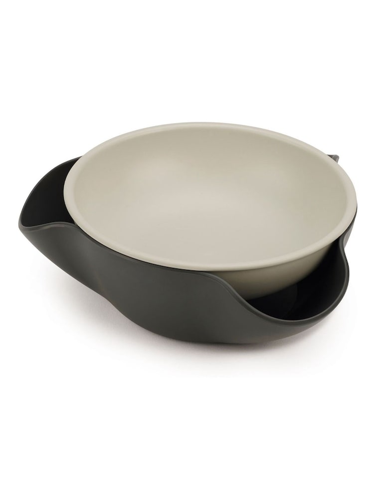 Joseph Joseph Grey Double-Dish™ Serving Bowl - Image 2 of 4 Joseph Joseph Grey Double-Dish™ Serving Bowl - Image 2 of 4