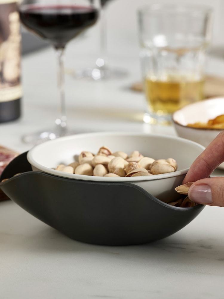 Joseph Joseph Grey Double-Dish™ Serving Bowl - Image 4 of 4 Joseph Joseph Grey Double-Dish™ Serving Bowl - Image 4 of 4