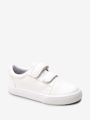 White Narrow Fit (E) Strap Touch Fastening Shoes - Image 2 of 5