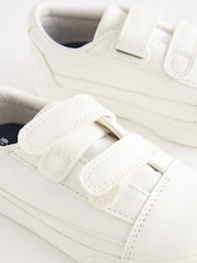 White Narrow Fit (E) Strap Touch Fastening Shoes - Image 3 of 5