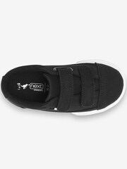 Black Wide Fit (G) Strap Touch Fastening Shoes - Image 3 of 4