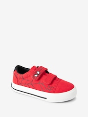 Red Spiderman Marvel Wide Fit (G) Strap Touch Fastening Shoes - Image 1 of 5