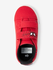 Red Spiderman Marvel Standard Fit (F) Strap Touch Fastening Shoes - Image 3 of 5