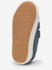 Navy Blue Brogue Strap Touch Fastening Shoes - Image 5 of 5