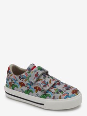 Marvel Avengers Grey Wide Fit (G) Strap Touch Fastening Shoes - Image 2 of 4