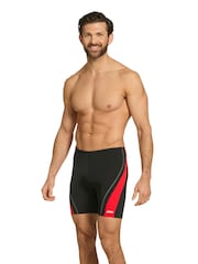 Zoggs Black Eaton 39cm Mid Jammer ECOLAST+ Swimsuit - Image 3 of 6