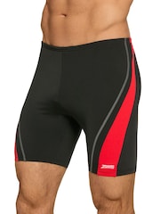 Zoggs Black Eaton 39cm Mid Jammer ECOLAST+ Swimsuit - Image 4 of 6