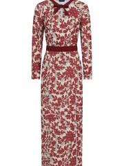 HotSquash Brown Neck Tie Long Sleeve Maxi Dress - Image 2 of 2