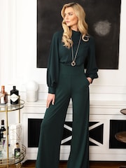 HotSquash Wide Leg Jumpsuit With Blouson Sleeve - Image 1 of 3