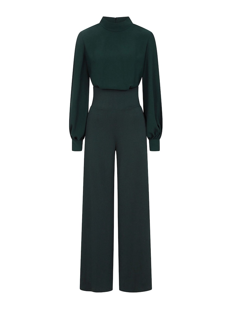HotSquash Wide Leg Jumpsuit With Blouson Sleeve - Image 3 of 3