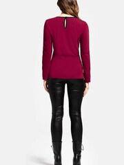 HotSquash Brown Jersey Keyhole Top With Contrast Seams - Image 3 of 4